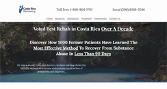 Desktop Screenshot of costaricarecovery.net